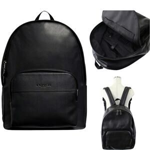 NWT Coach Black Leather Full Size Backpack